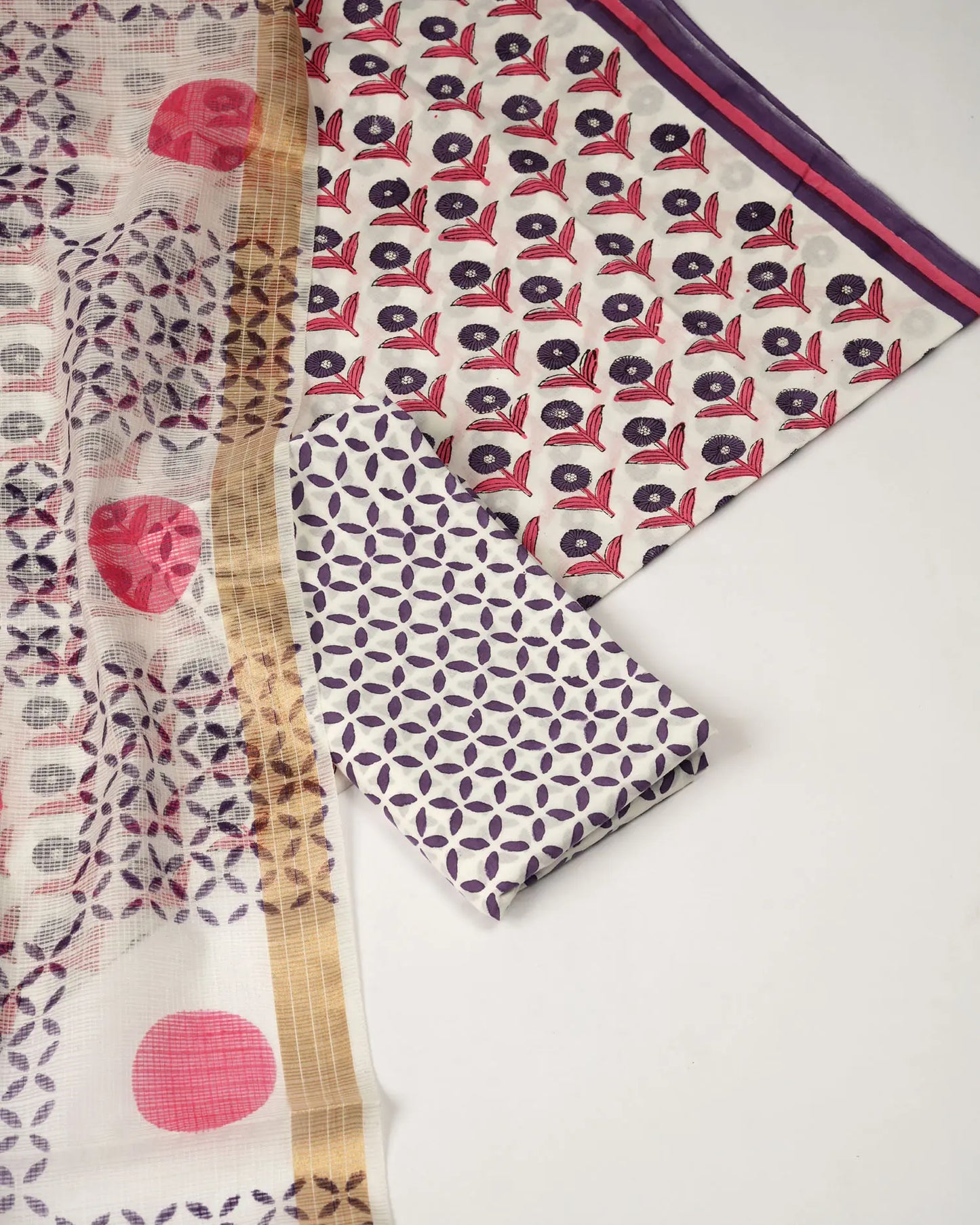 Pushpika - Unstiched salwar suit material