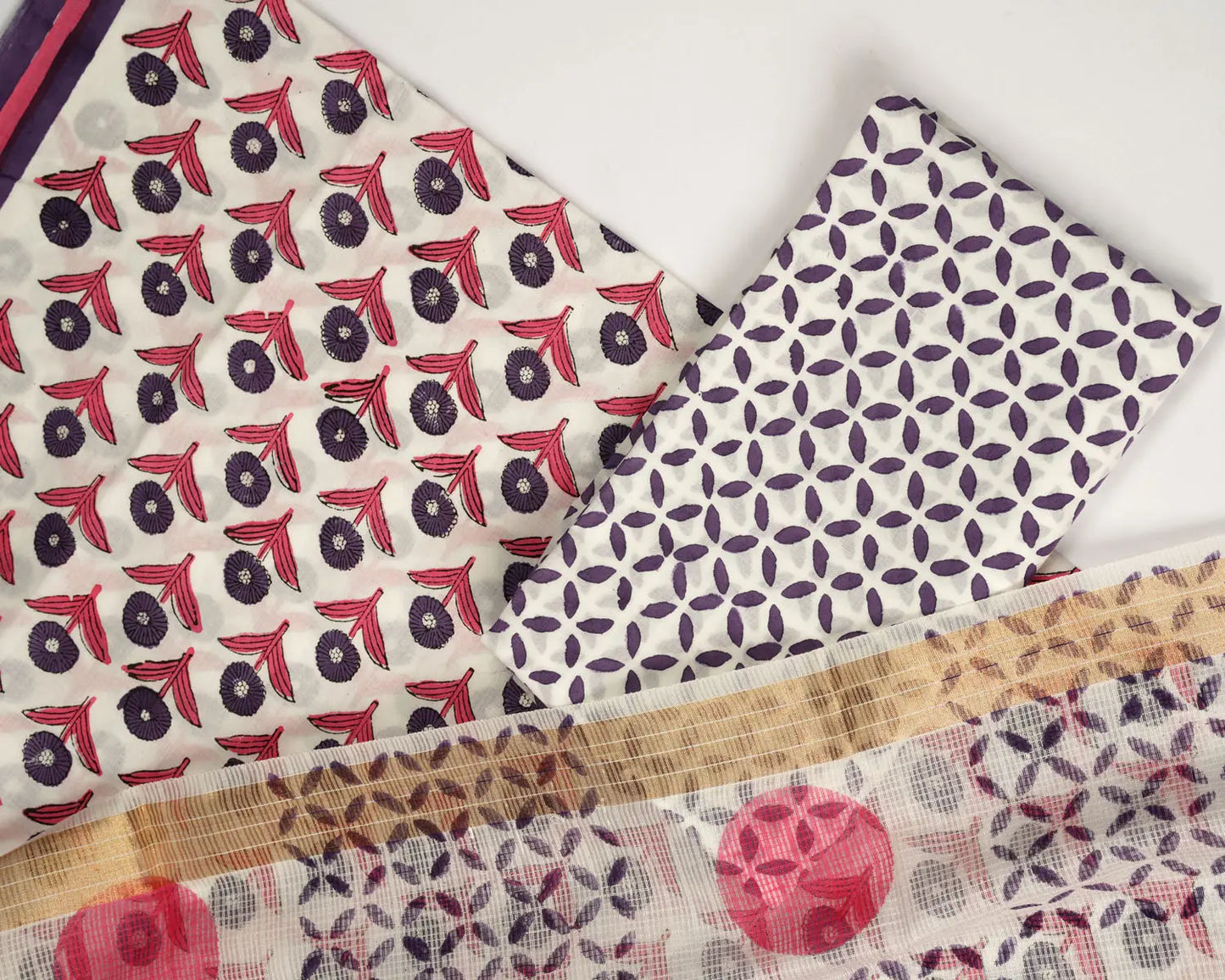 Pushpika - Unstiched salwar suit material