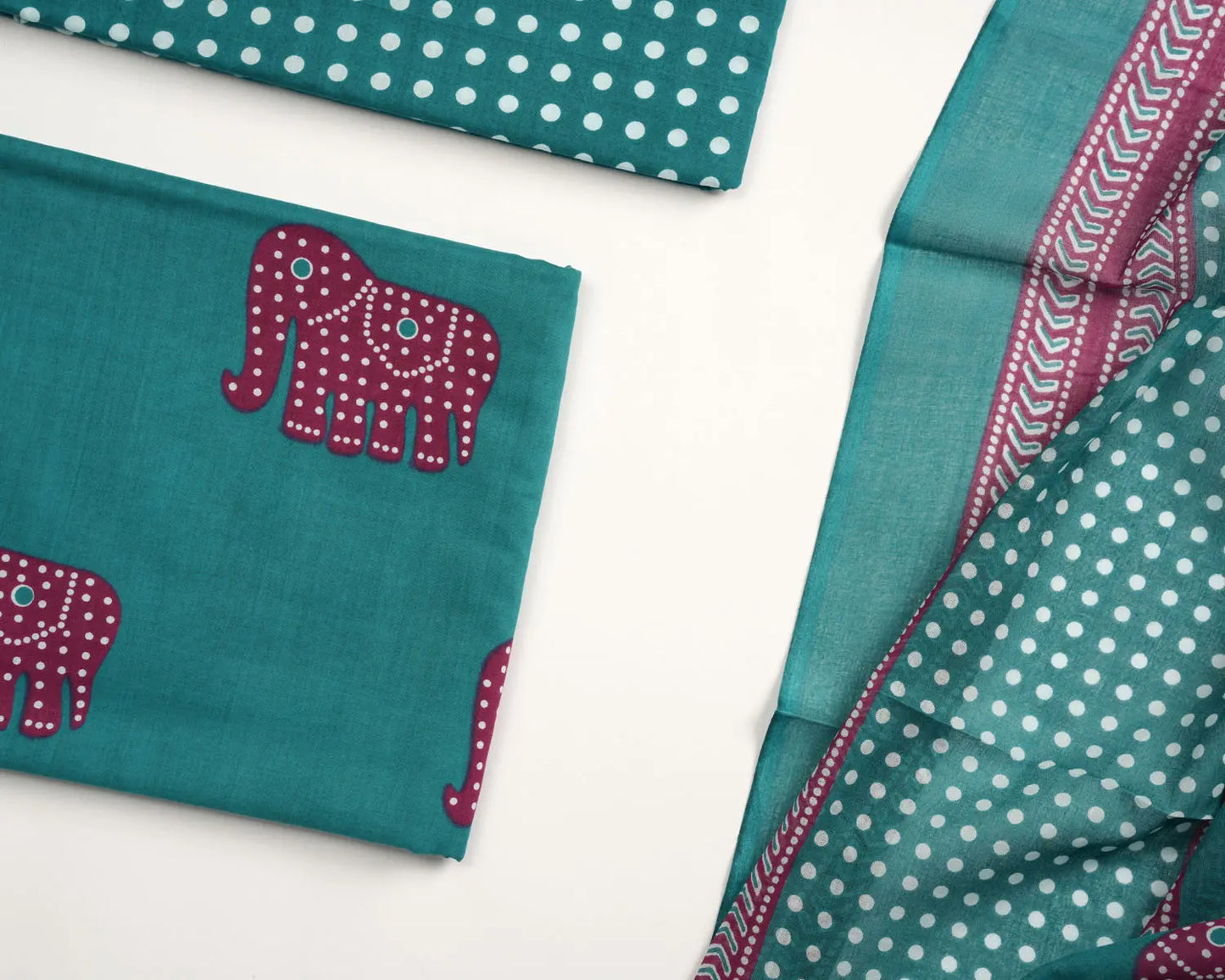 Gajasree - Unstiched salwar suit material