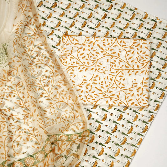Chatra - Unstiched salwar suit material