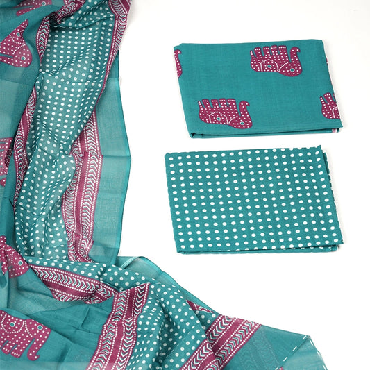 Gajasree - Unstiched salwar suit material