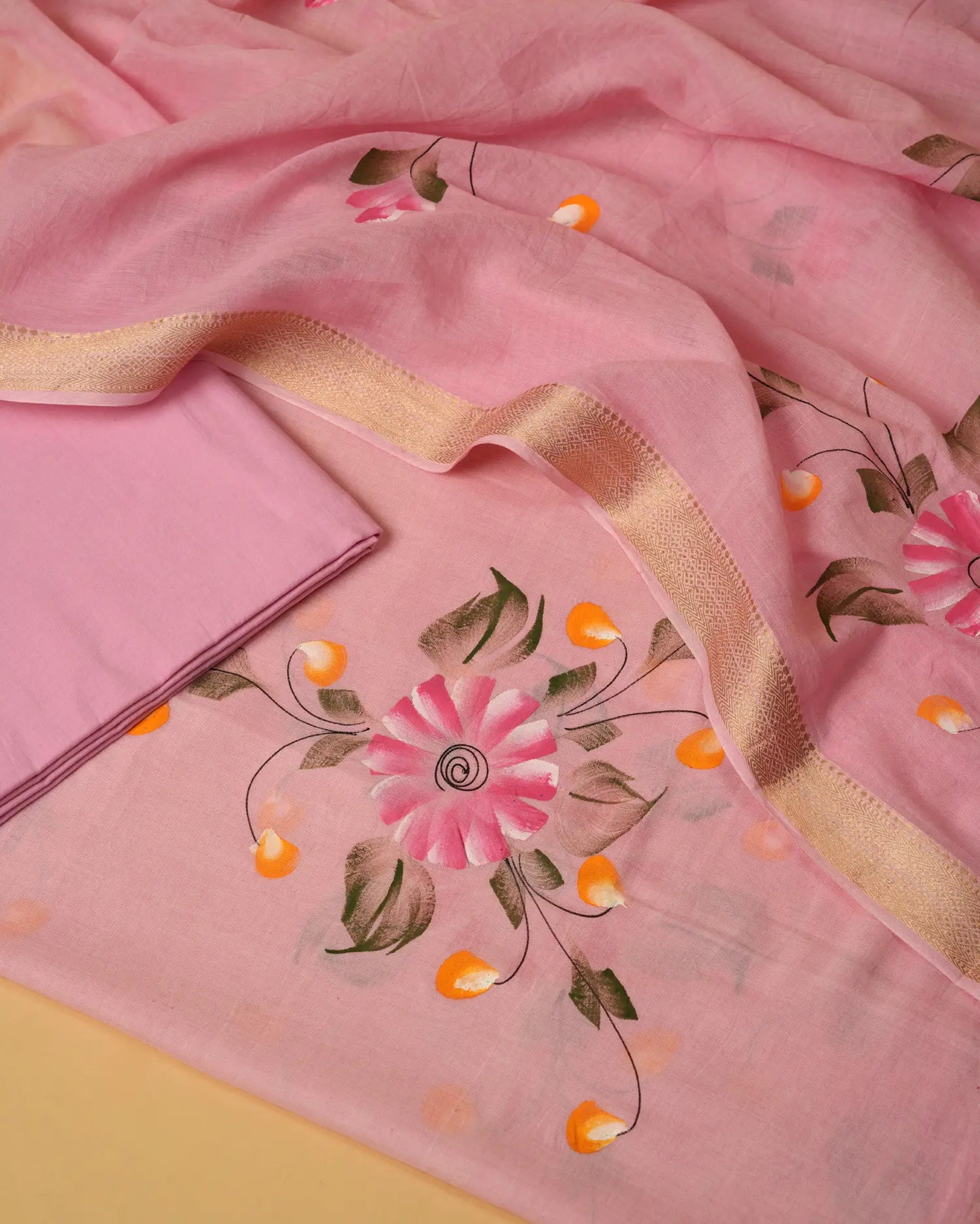 Pushpam - Unstiched salwar suit material