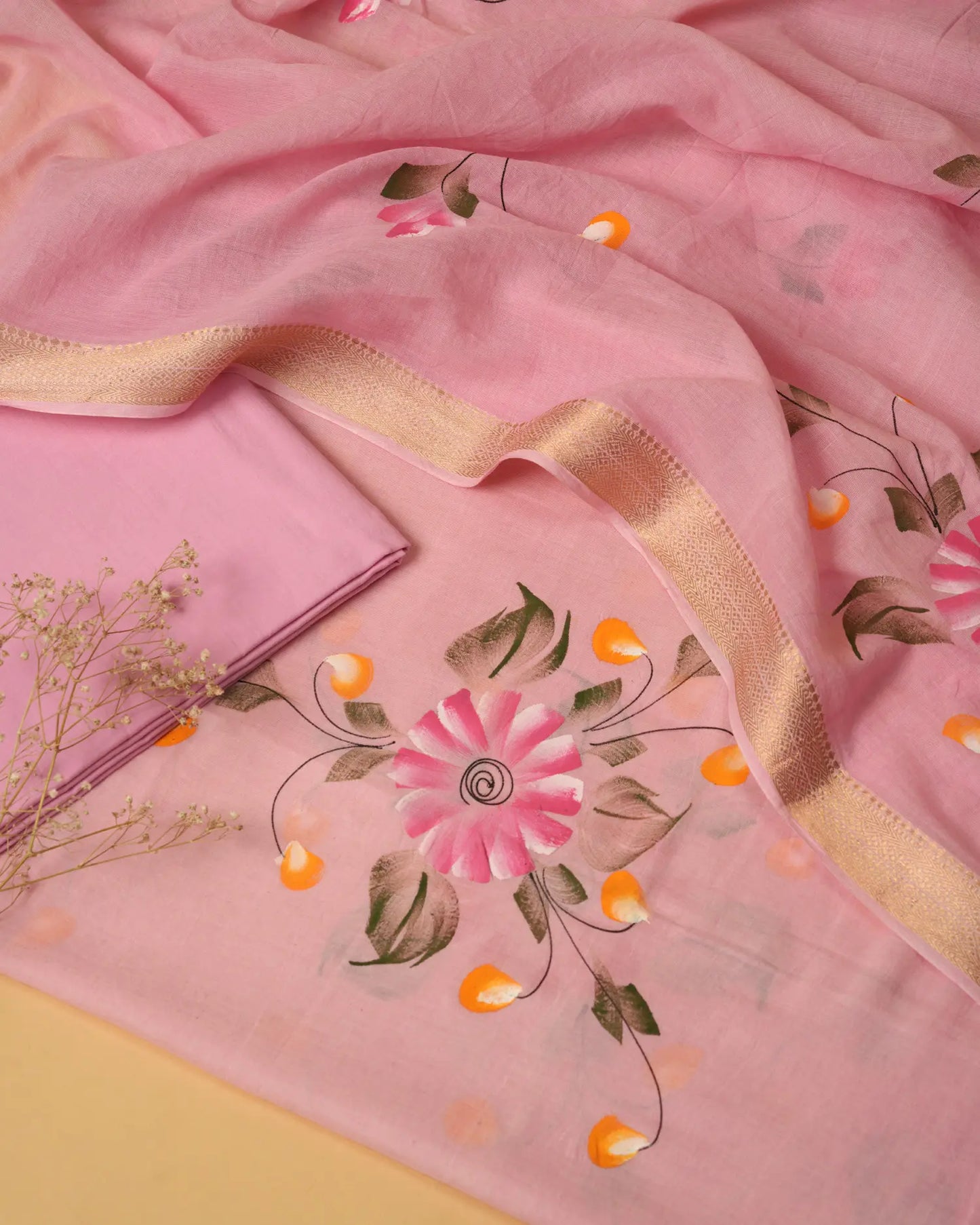Pushpam - Unstiched salwar suit material